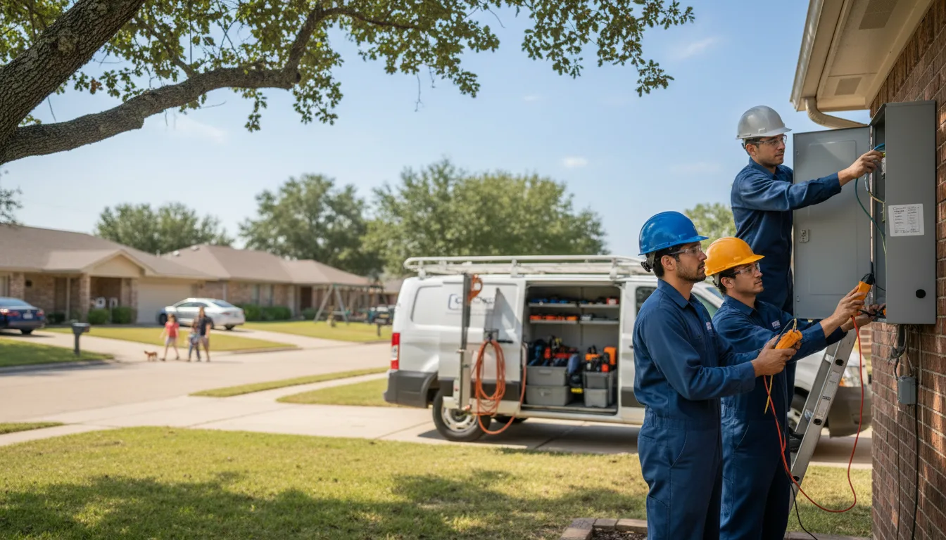 Certified electrician providing emergency electrical services in Chester, UT